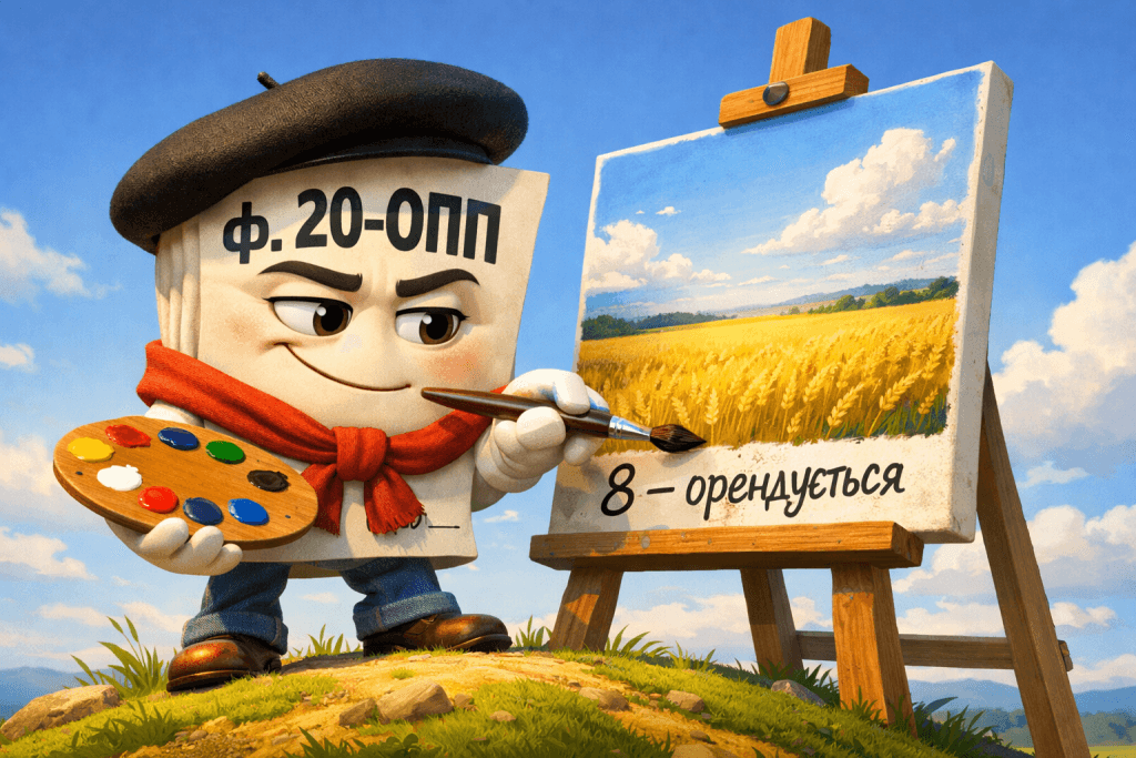 Операції з землею у ф. № 20-ОПП: оренда, повернення з оренди, викуп орендованої